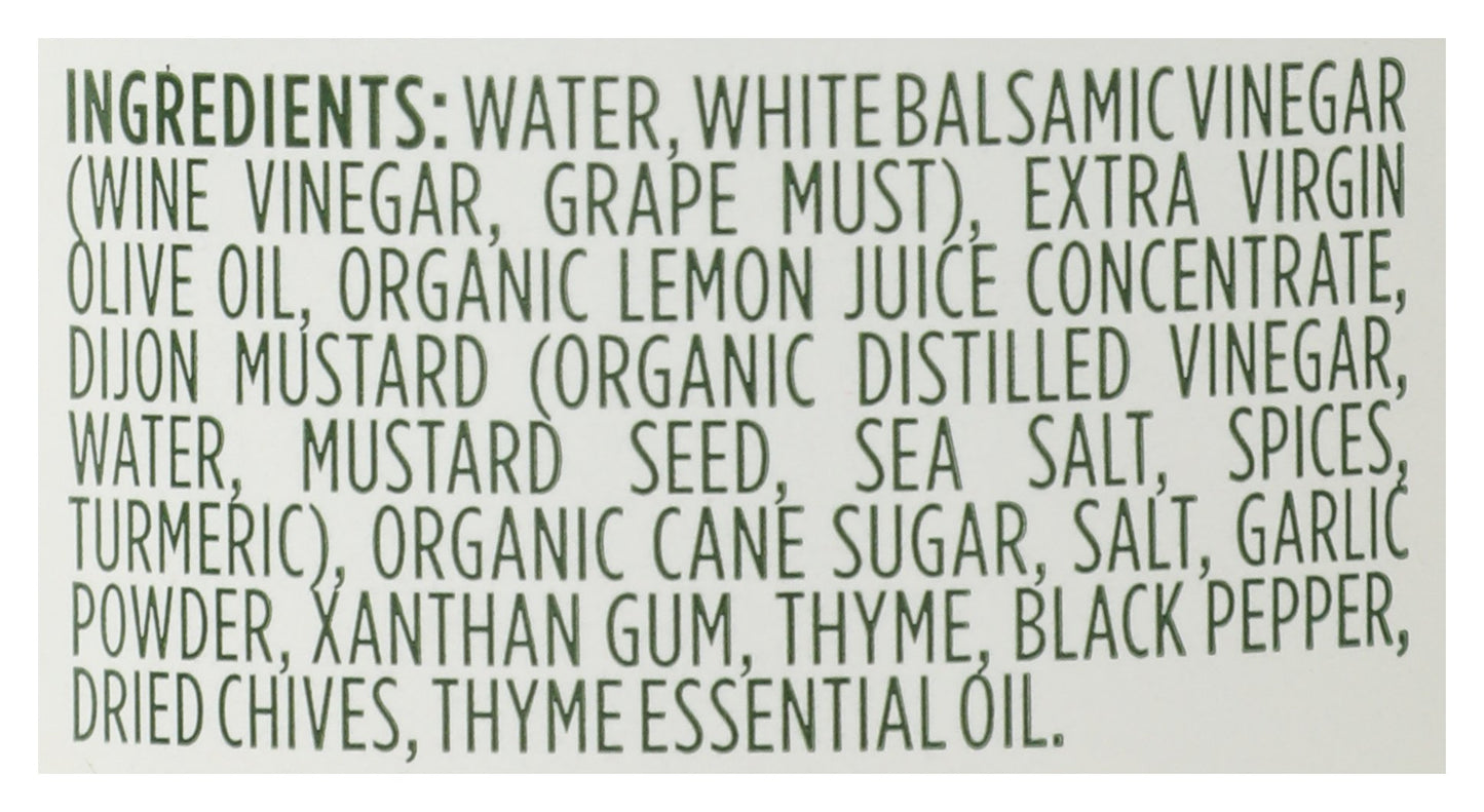 Lemon White Balsamic Vinaigrette Dressing