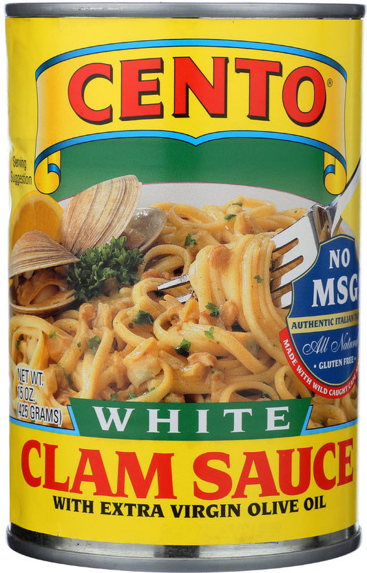 Cento White Clam Sauce on white background