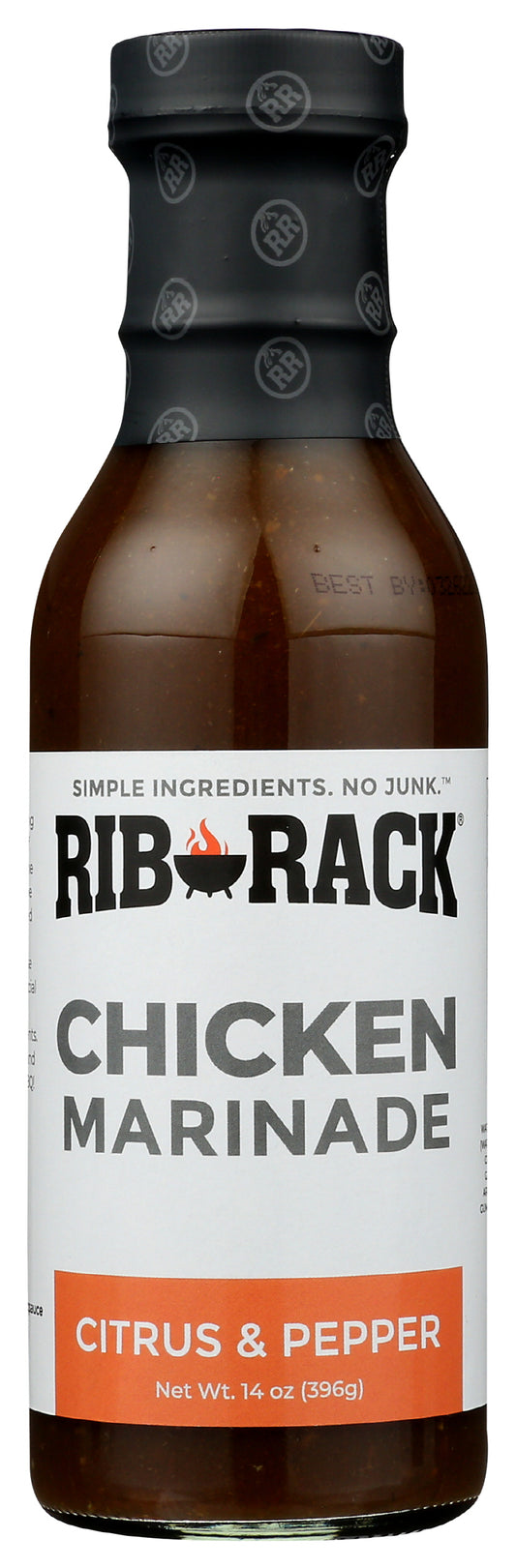 Rib Rack Chicken Marinade on white background