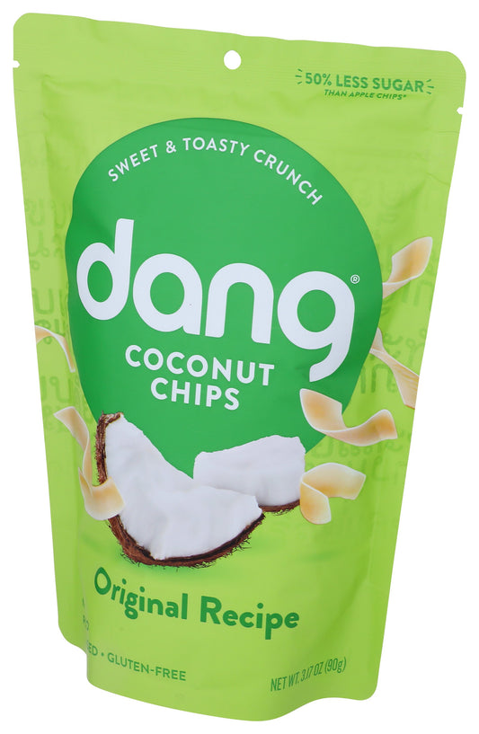 Dang Coconut Chips on white background