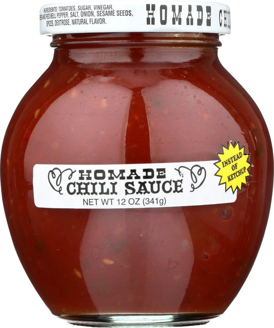 Homade Chili Sauce on white background
