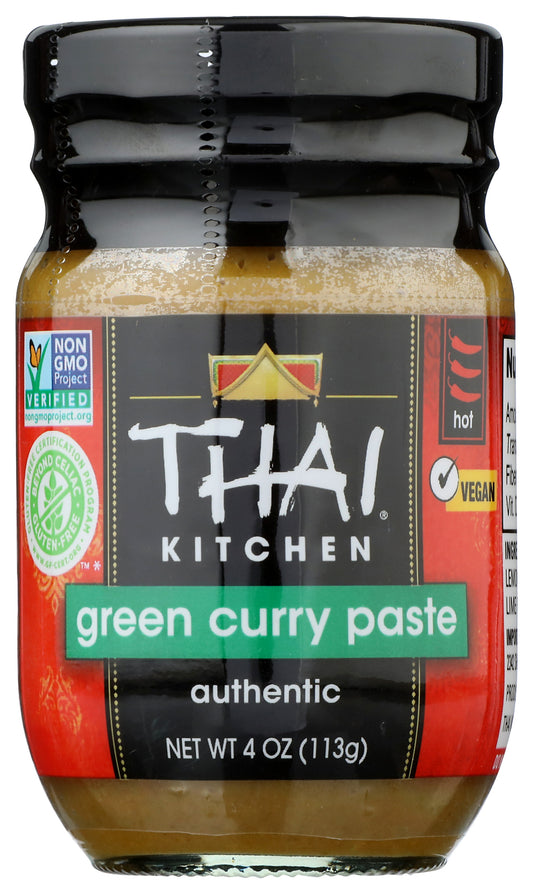 Thai Kitchen Green Curry Paste on white background