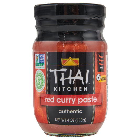 Thai Kitchen Red Curry Paste on white background
