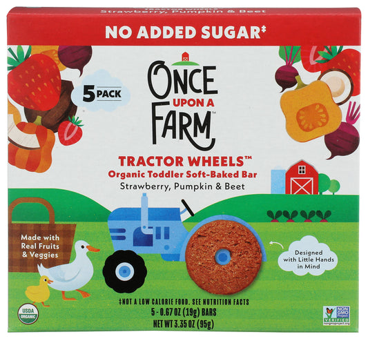 Once Upon A Farm toddler bars on white background