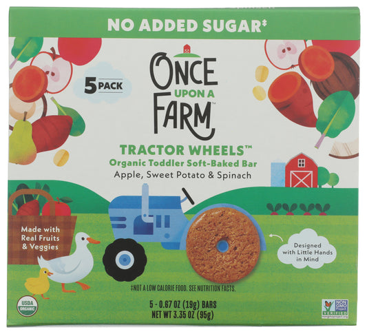 Once Upon A Farm soft-baked bars on white background