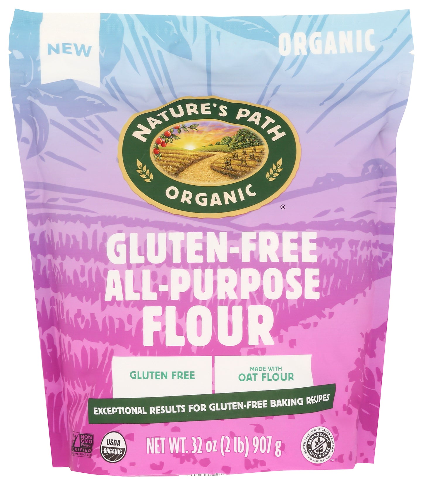 Nature's Path Gluten Free All Purpose Flour on white background