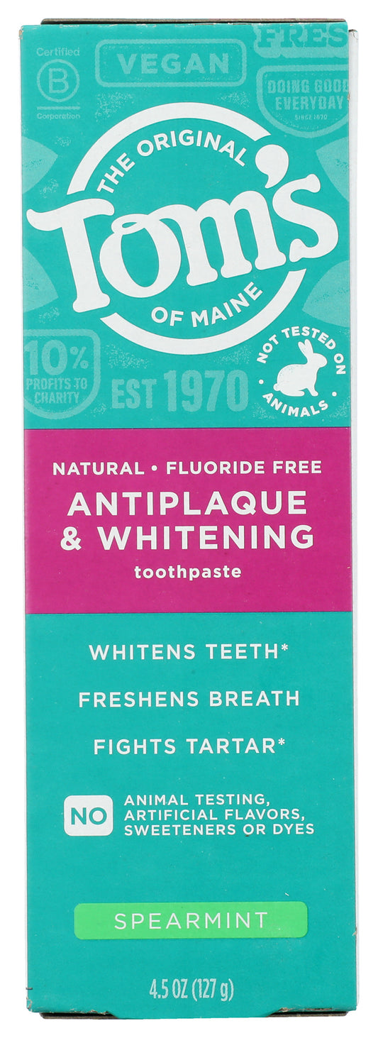 Tom'S Of Maine toothpaste on white background