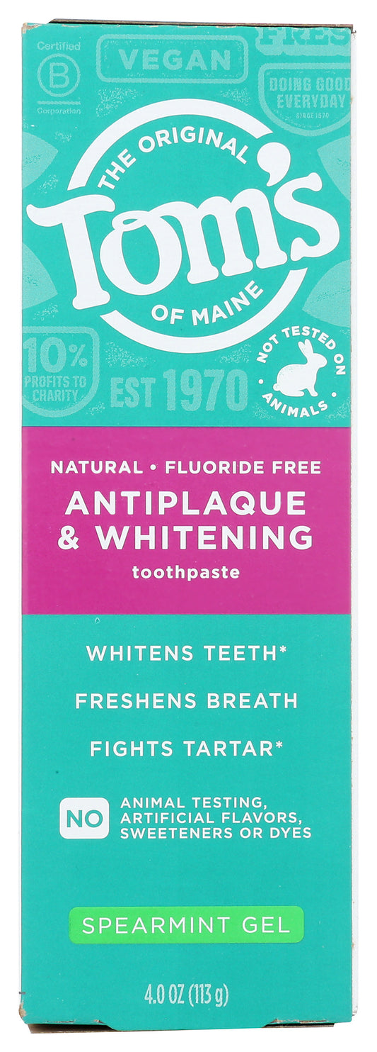 Tom'S Of Maine toothpaste on white background