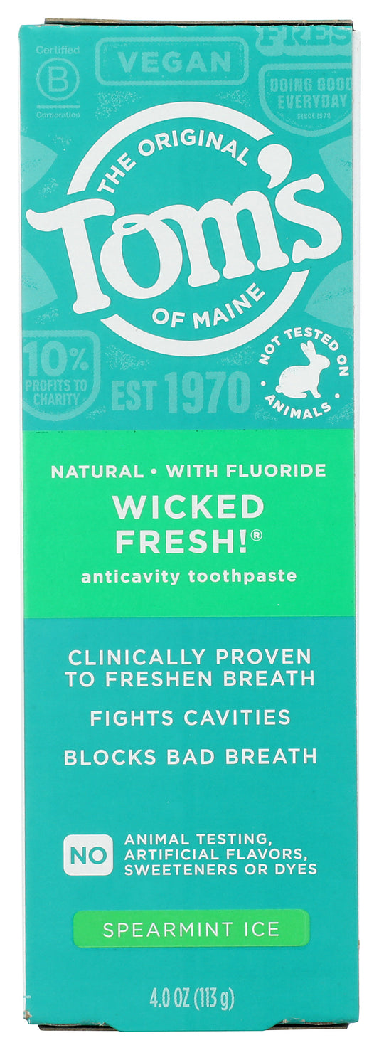 Tom's of Maine toothpaste on white background