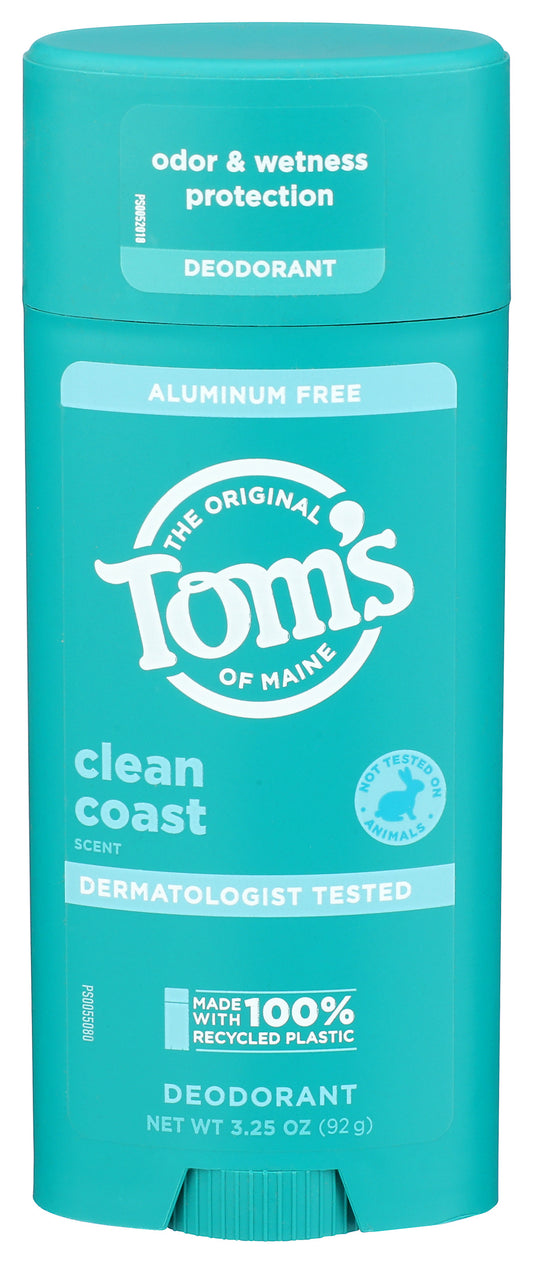 Tom's of Maine deodorant stick on white background