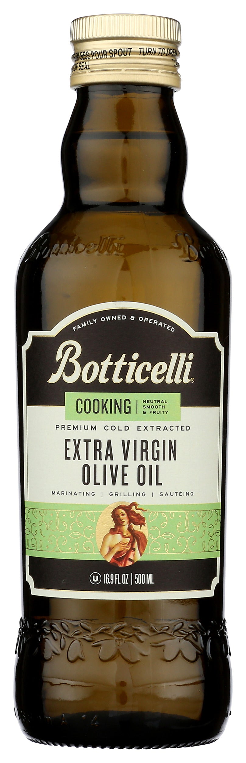 Botticelli Cooking Extra Virgin Olive Oil on white background