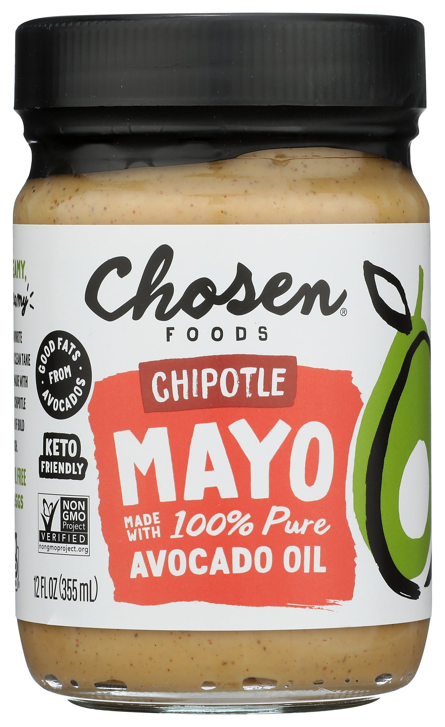 Chosen Foods Chipotle Mayo on white background
