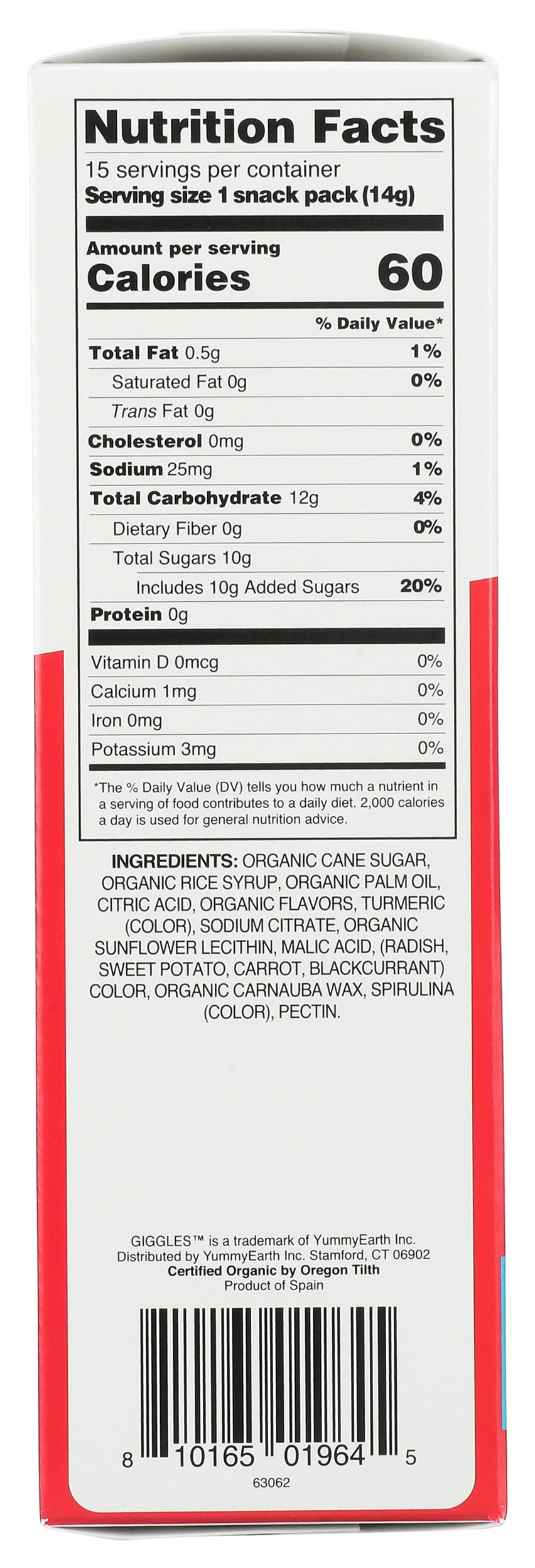 Organic Giggles Candy Box