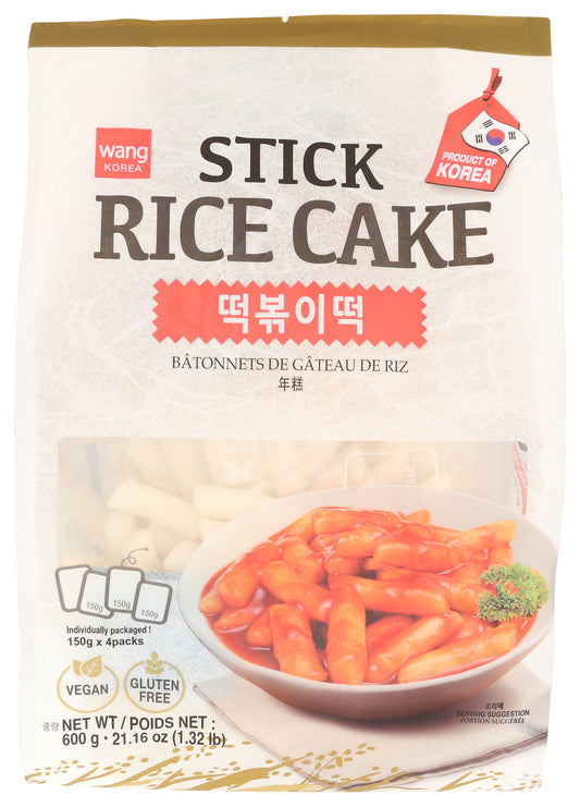 Wang Korea rice cake sticks on white background