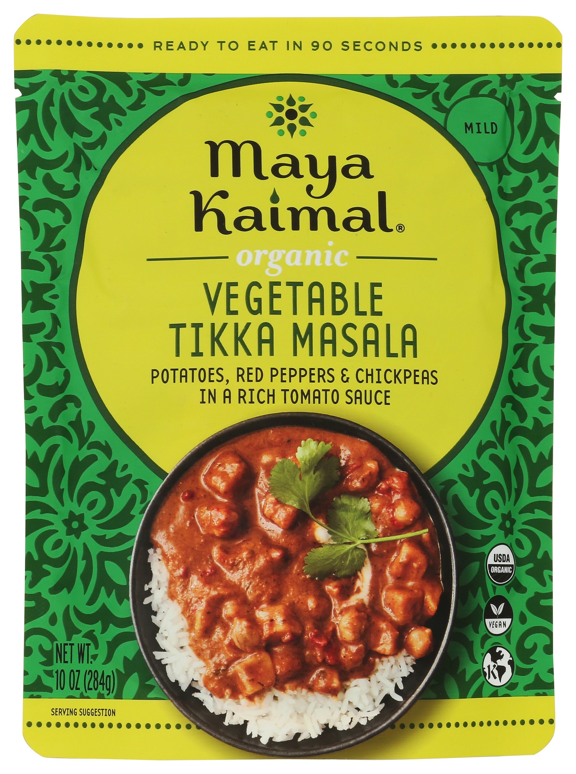Maya Kaimal Foods Vegetable Tikka Masala on white background