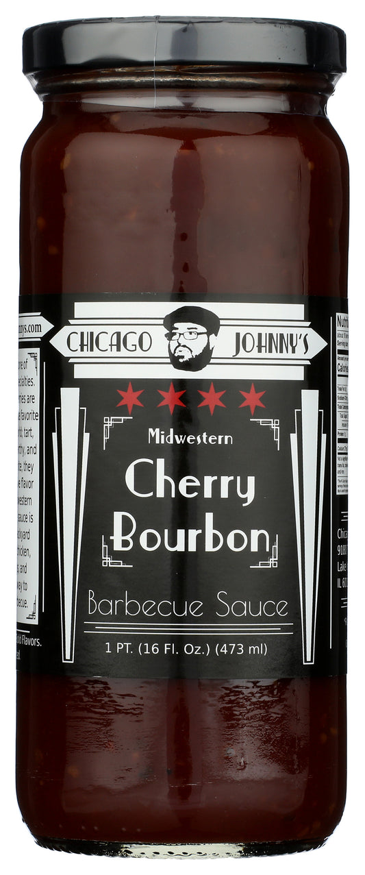 Chicago Johnny'S Cherry Bourbon BBQ Sauce on white background