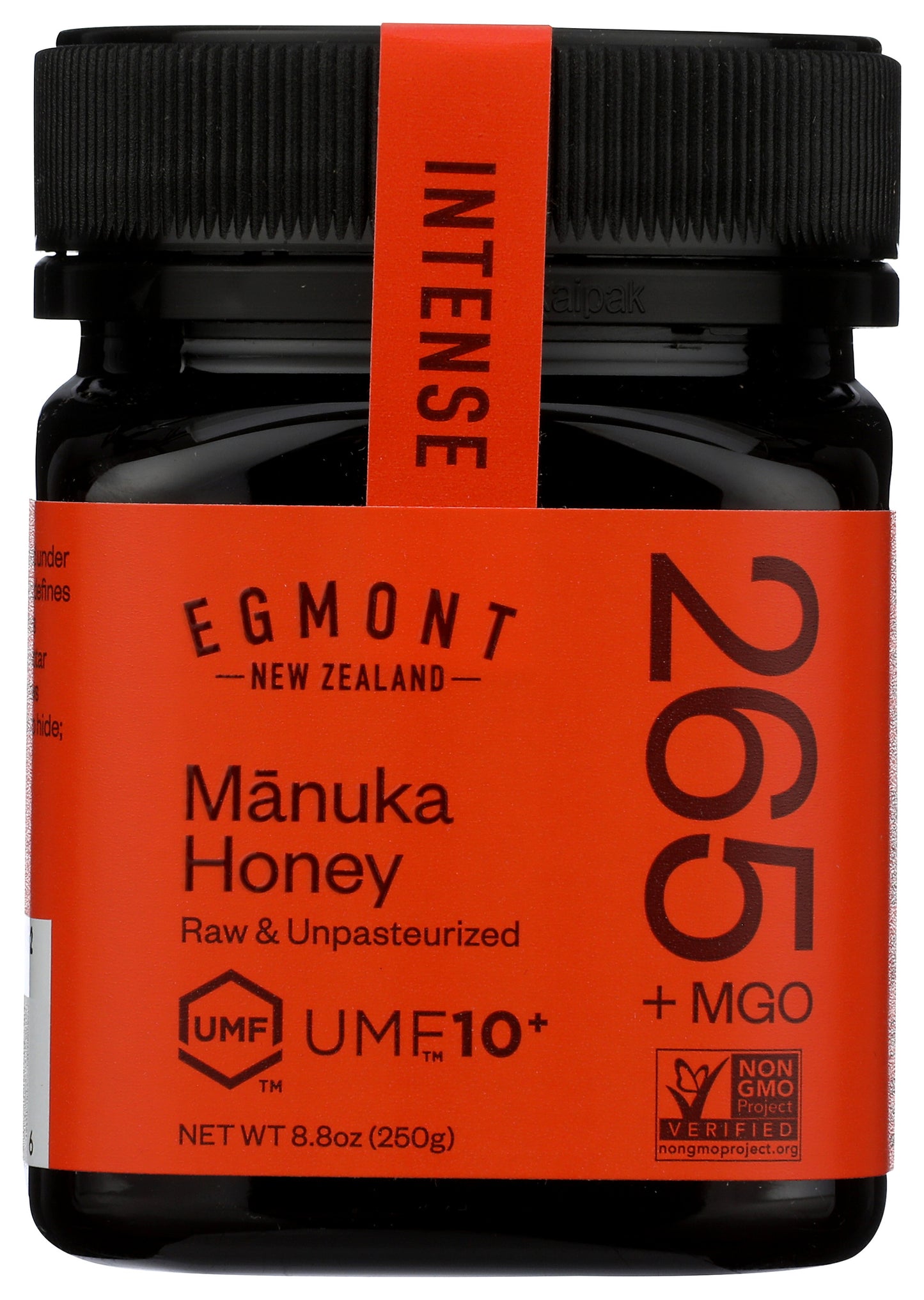 Egmont Honey Manuka Honey jar on white background