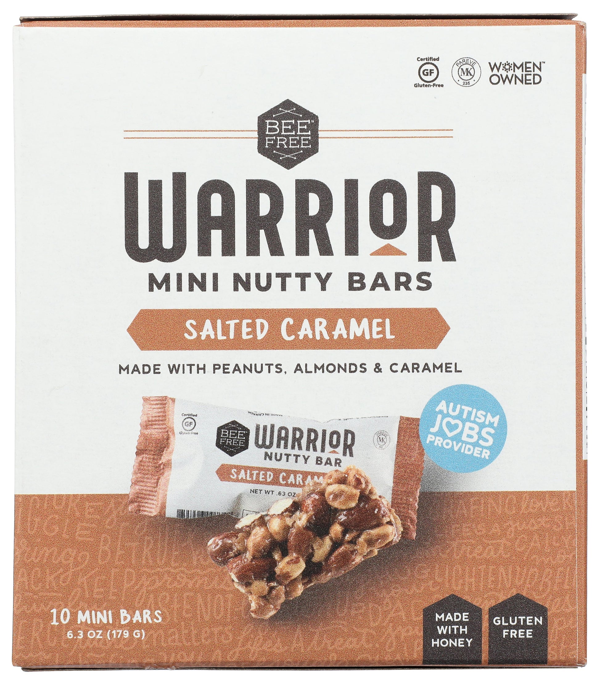 Beefree Warrior Nutty Bar on white background