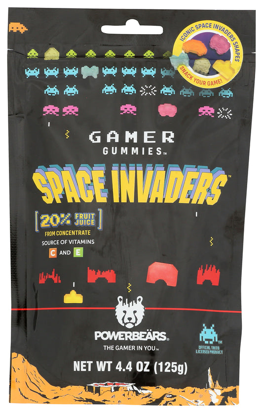 Powerbears gummies on white background