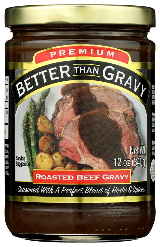 Better Than Gravy beef gravy on white background