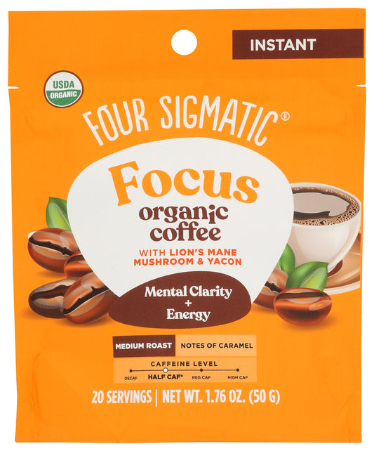 Four Sigmatic Instant Coffee on white background