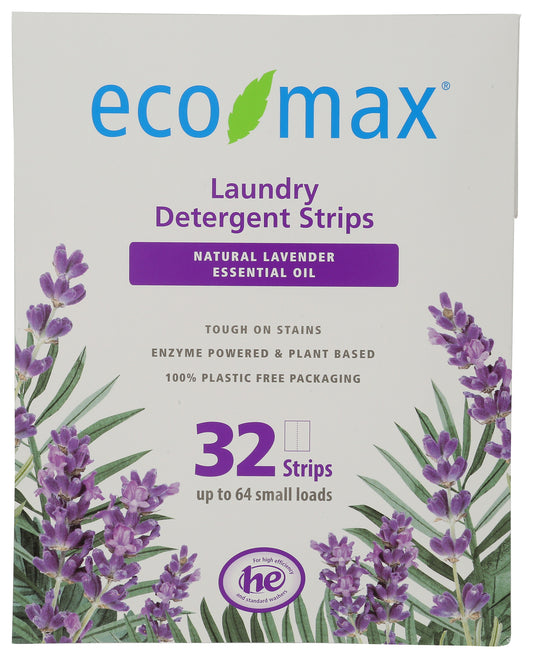 Eco Max Lavender Laundry Sheets on white background