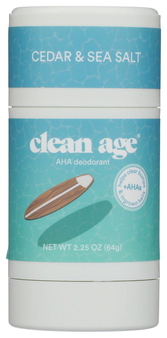 Clean Age Cedar Scent Deodorant on white background
