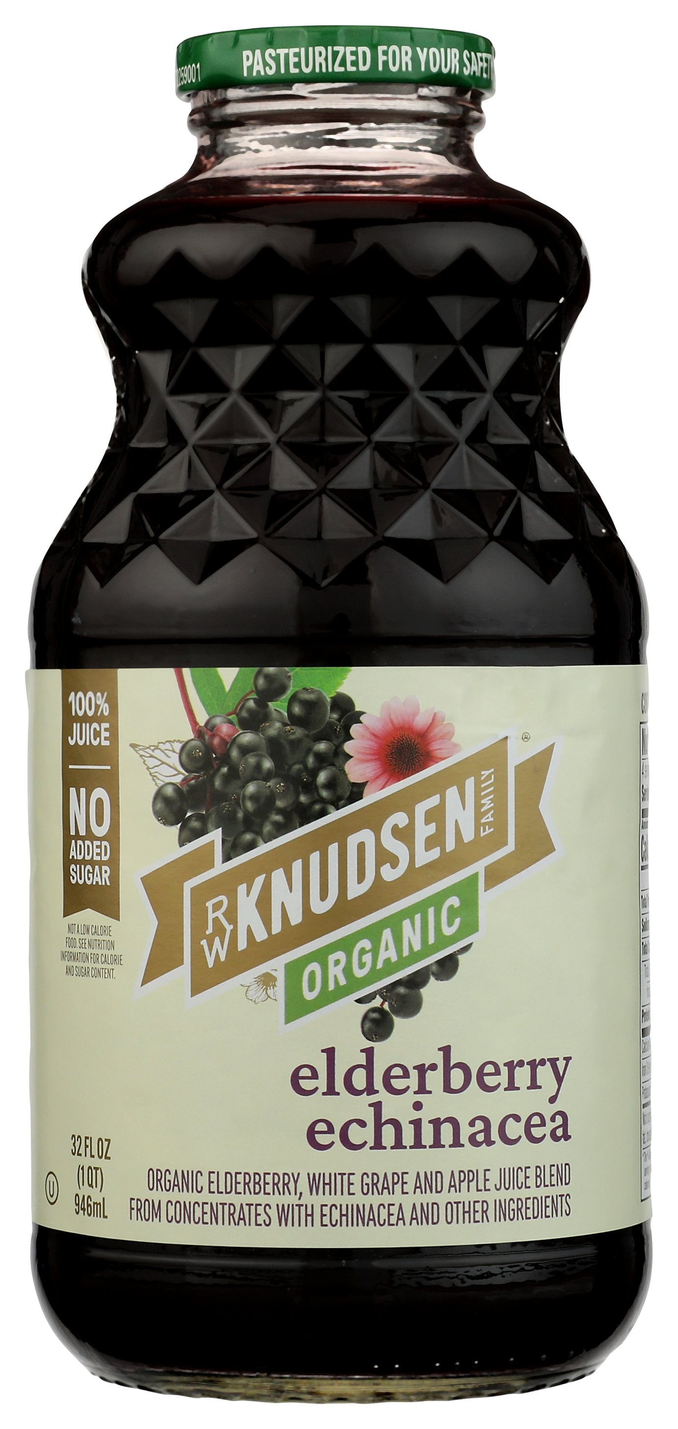 R.W. Knudsen Family juice bottle on white background