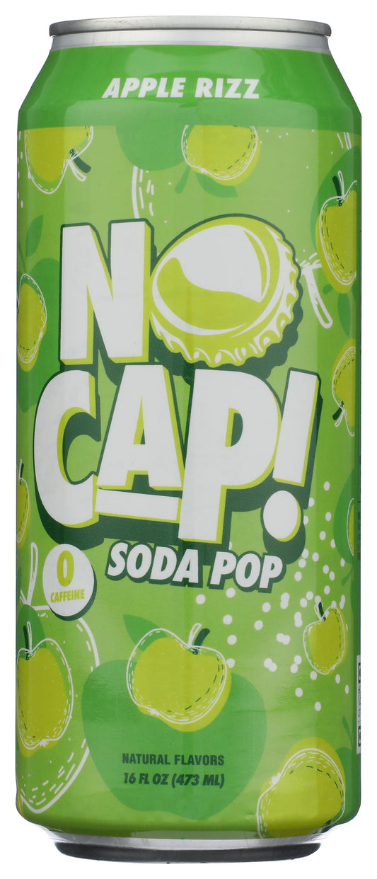 No Cap! soda pop on white background