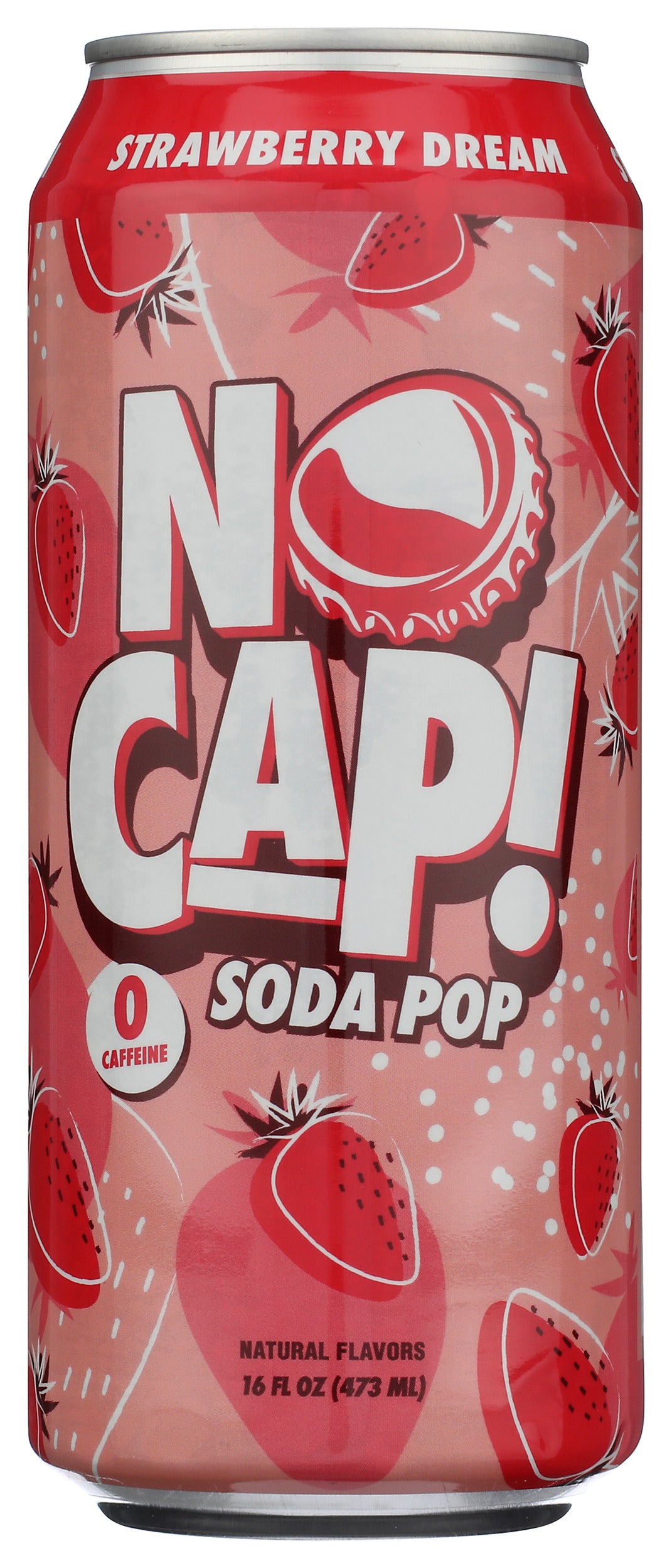 No Cap! Soda Pop on white background