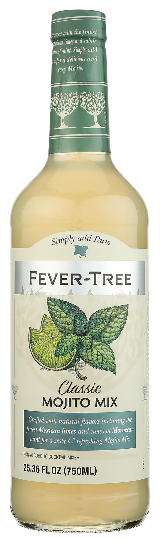 Fever-Tree Classic Mojito bottle on white background