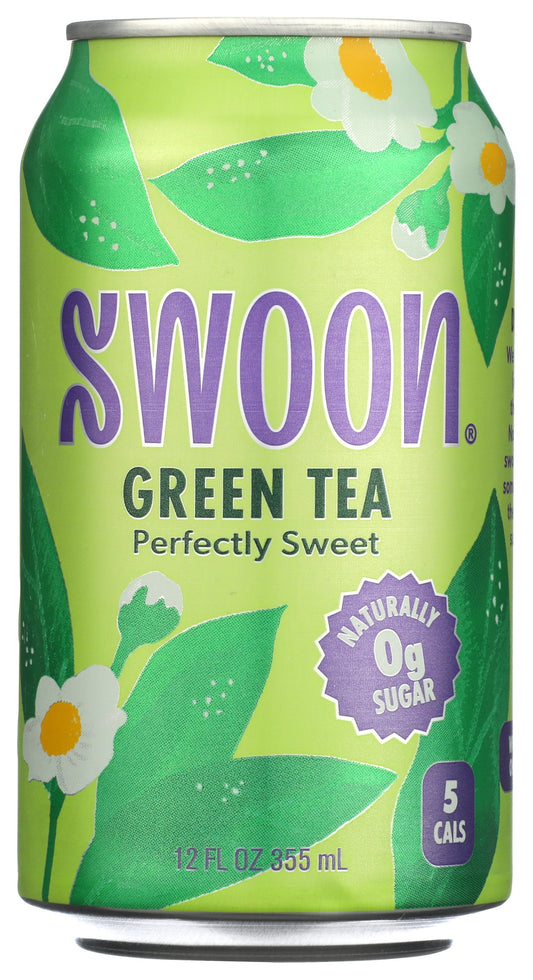 Swoon Zero Sugar Green Tea on white background
