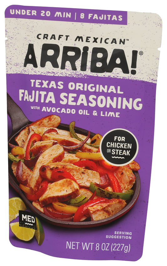 Arriba Texas Original Fajita Seasoning on white background