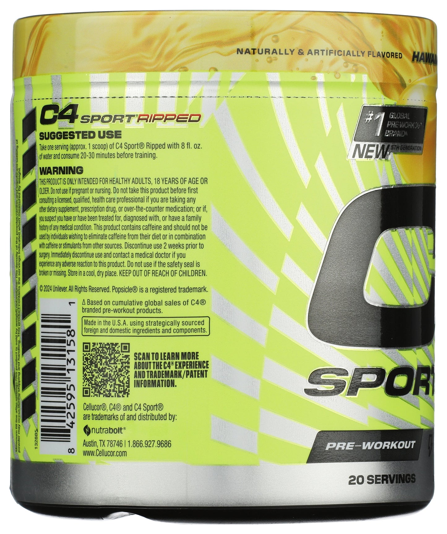 Pineapple Pre-Workout Supplement