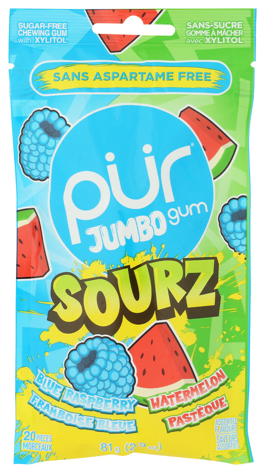 Pur Gum chewing gum on white background