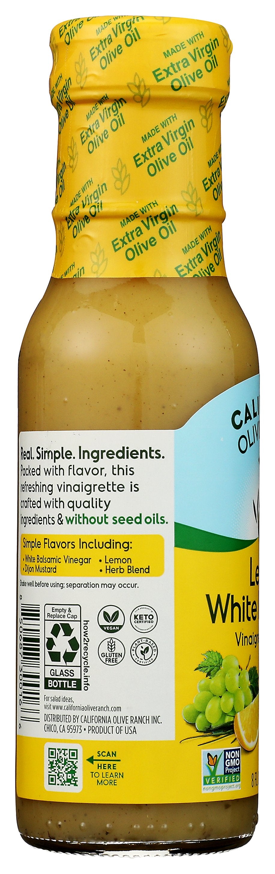 Lemon White Balsamic Vinaigrette Dressing