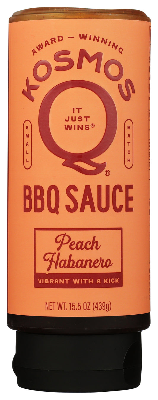 Kosmos Q BBQ sauce on white background