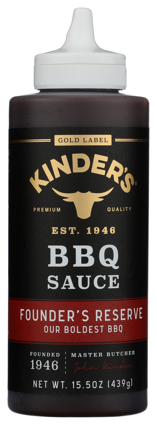 Kinder'S Founder's Reserve BBQ Sauce on white background