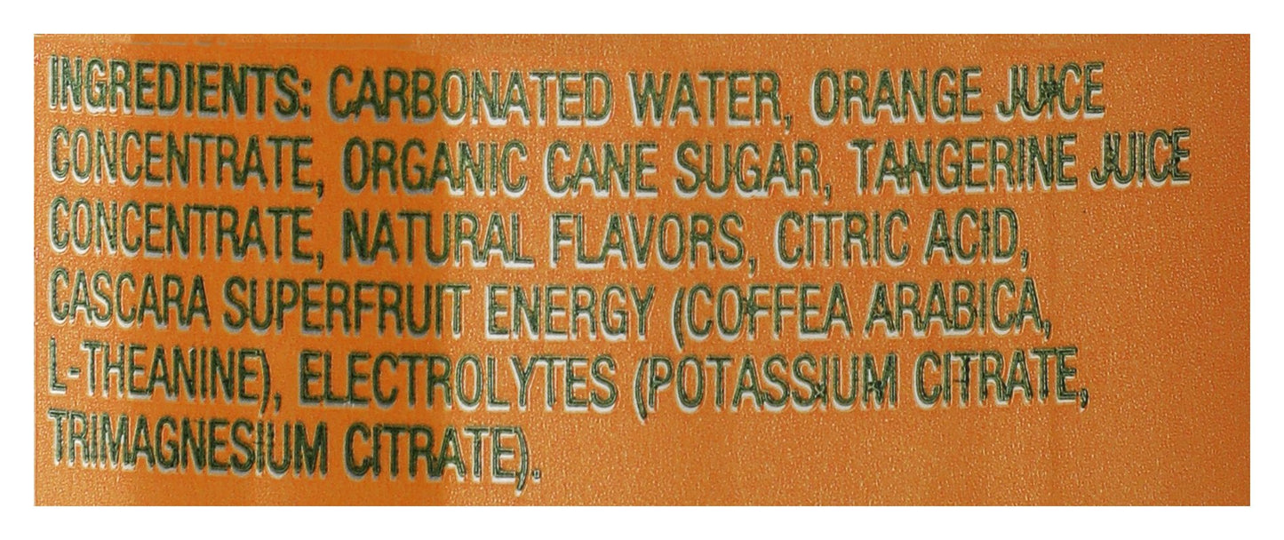 Tangerine Teton Energy Drink