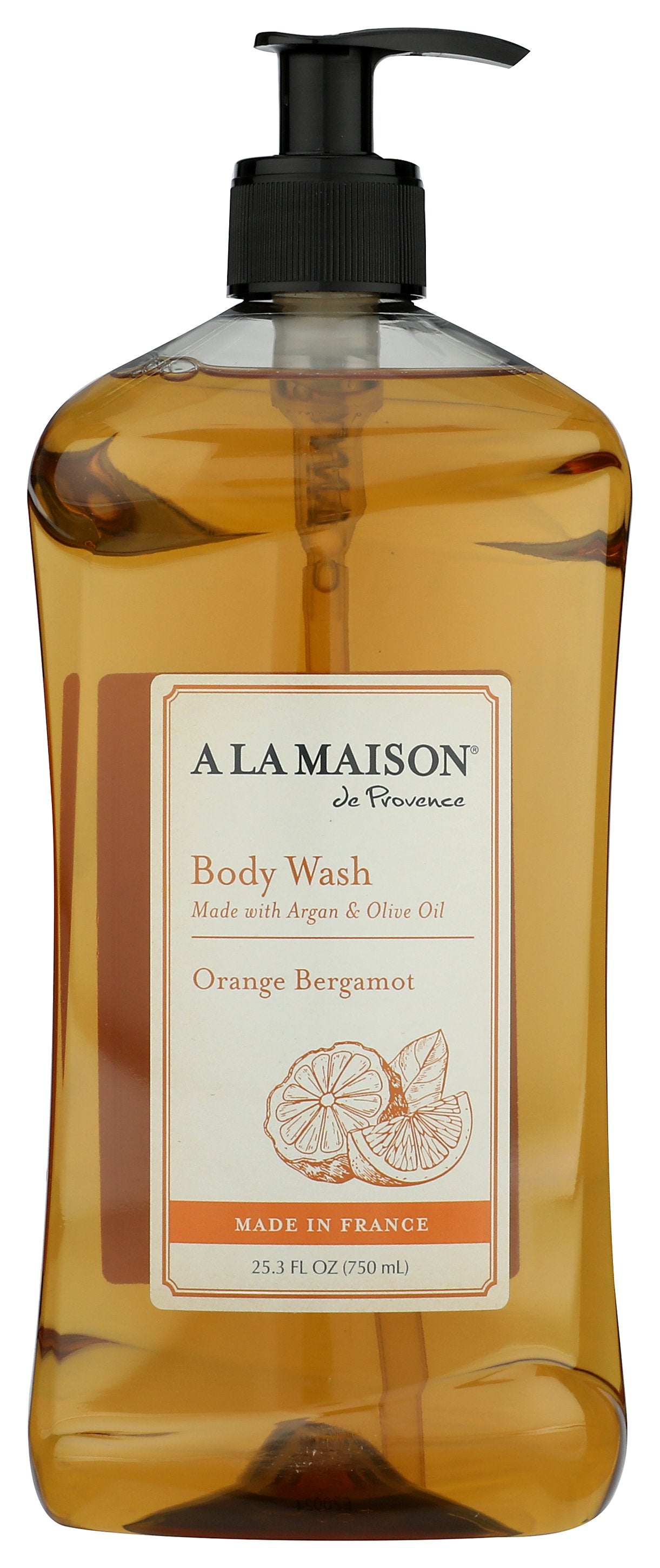 A La Maison Orange Bergamot Body Wash on white background