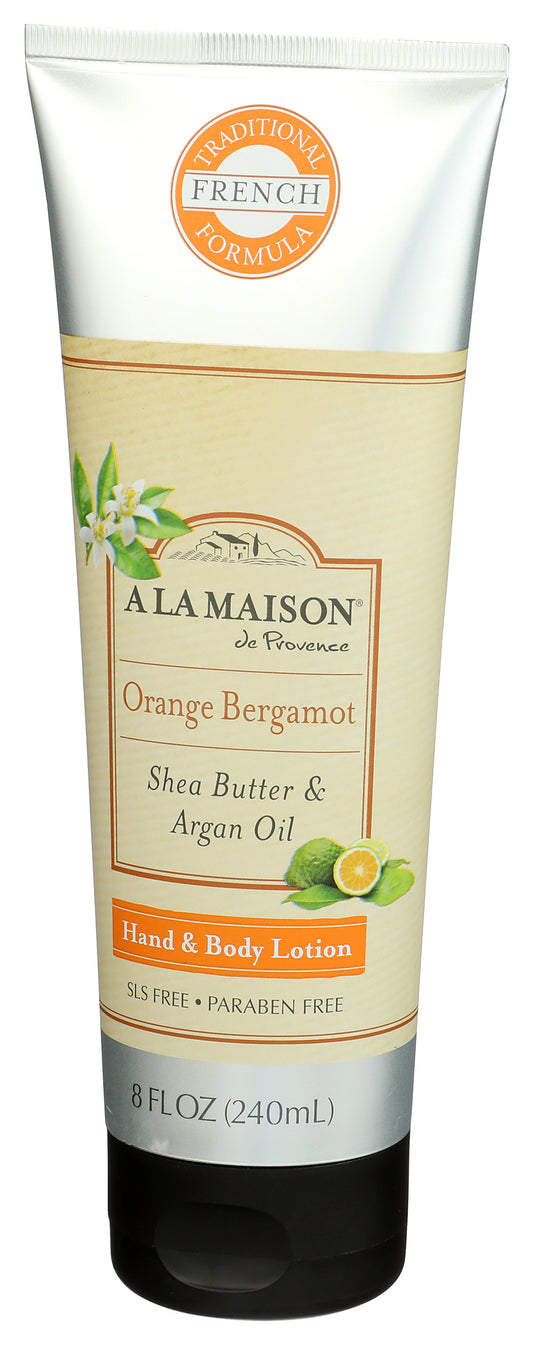 A La Maison body lotion on white background