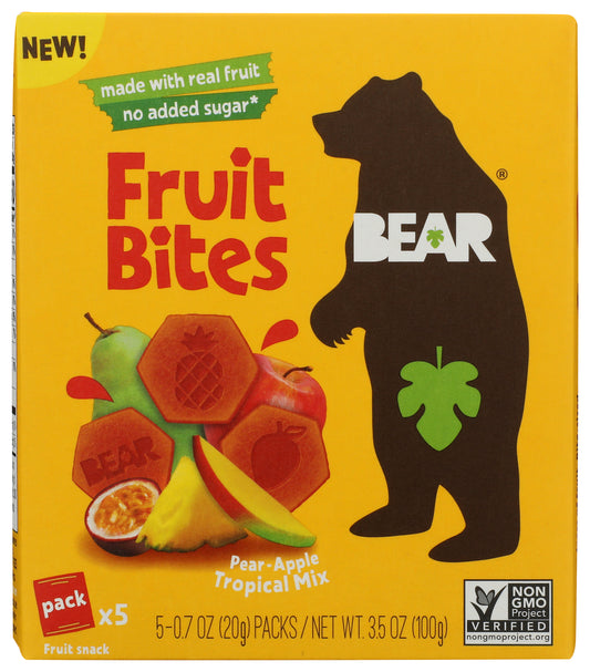 Bear Tropical Fruit Bites on white background