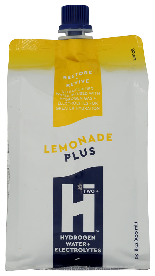 Hardy Beverages lemonade hydrogen water on white background