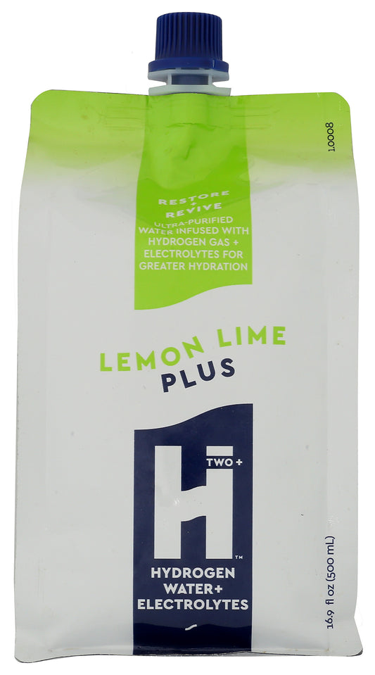 Hardy Beverages lemon lime electrolyte water on white background