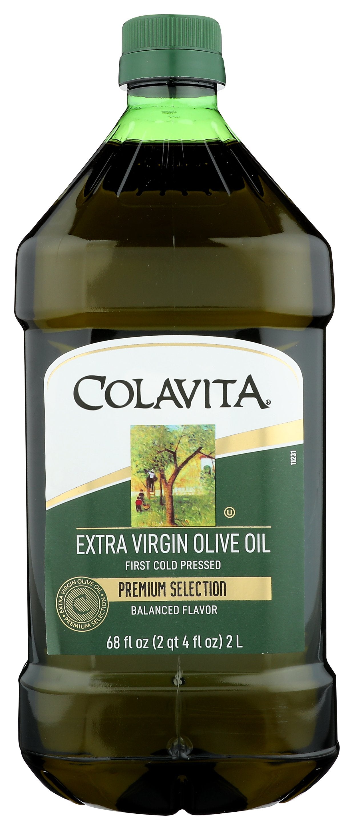 Colavita Extra Virgin Olive Oil on white background