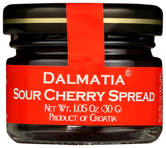 Dalmatia Sour Cherry Spread on white background