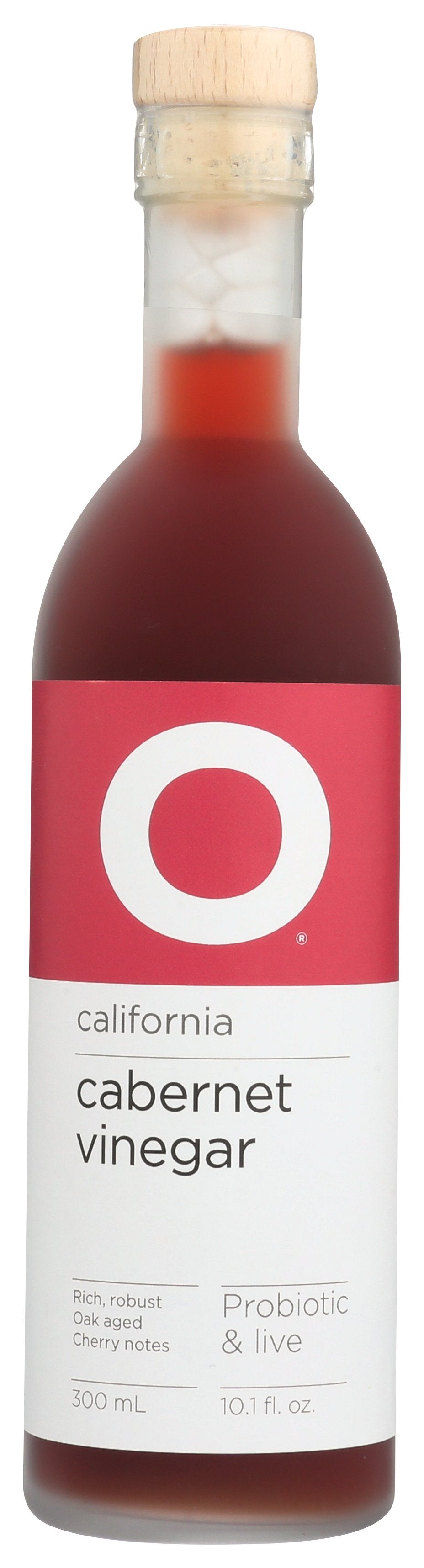 O California Cabernet Vinegar on white background