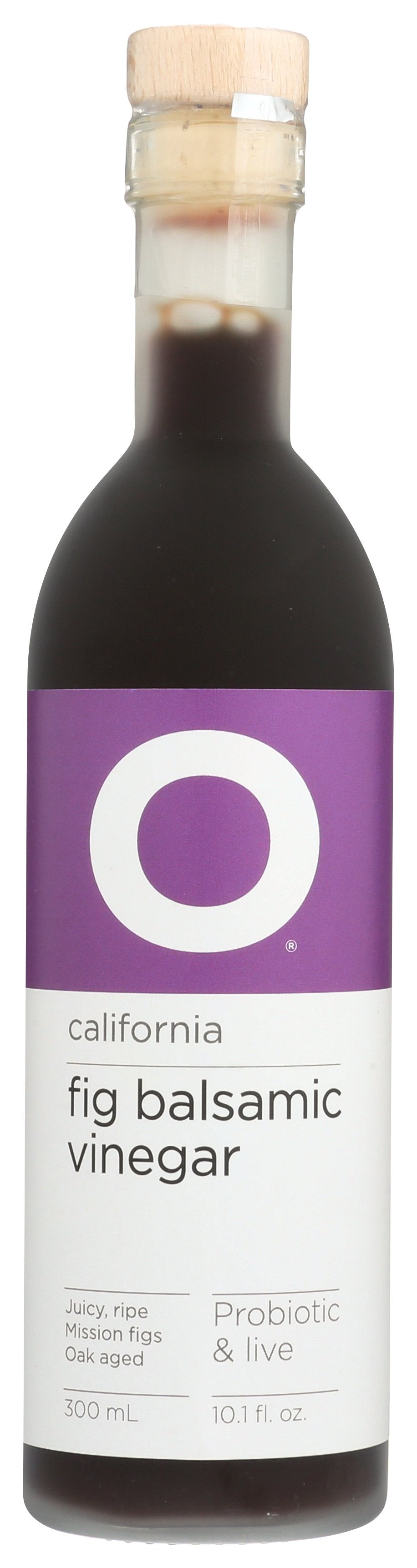 O Fig Balsamic California Champagne Vinegar on white background