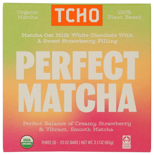 Tcho Perfect Matcha Bar on white background