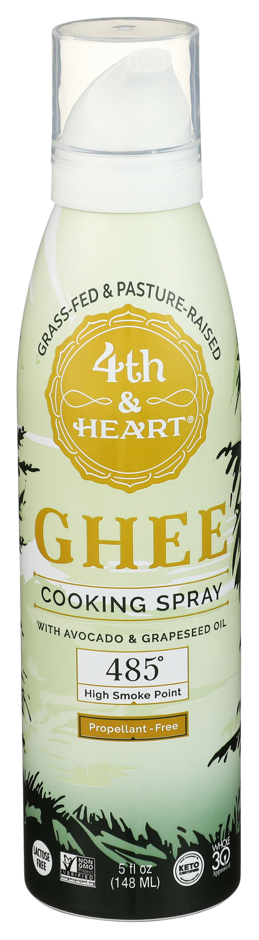 4Th & Heart Original Ghee Oil Spray on white background